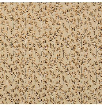 Pamučni krep Cvjetne grančice  | žuta | 100%CO