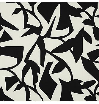 Pamučni saten Apstraktno | tanjii | crna/bijela | 100%CO