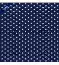 Popelin s premazom sa Zvjezdicama | tamno plava | 80%CO / 20%PC