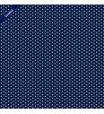 Popelin s premazom Mini zvjezdice  | tamno plava | 80%CO / 20%PC