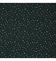 Popelin točkice glitter | crna | 100%CO