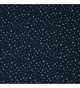 Popelin Točkice glitter | tamno plava | 100%CO