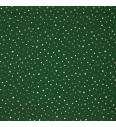 Popelin Točkice glitter | tamnozelena | 100%CO