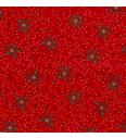 Popelin Božićne zvijezde | crvena | 100%CO