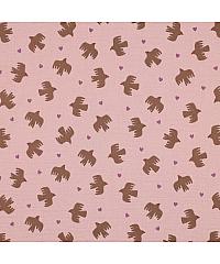 Verhees GOTS Tetra Ptice | puder roza | 100%CO 05154.015