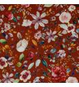 GOTS Tetra Čudnovato cvijeće | terakota | digitalni tisak | 100%CO