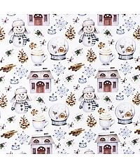 KH Group Popelin Zima, zima bijela | digitalni tisak | 100%CO S1280-186004