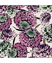 Nooteboom Pamučni saten Ljetne astre | ljubičasta | 98% CO / 2% EL 19124.044