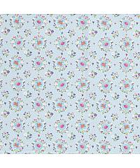 Nooteboom Popelin Ptičice i ružice | svjetloplava | 100%CO 19734.002