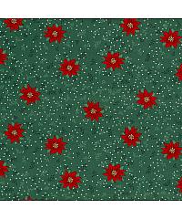 Nooteboom Popelin Božićne zvijezde | zelena | 100%CO 20736.025