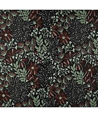 Verhees Jacquard Biljke | obostrani | crna | 100%PL 04356.001