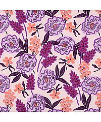 Verhees Popelin Svježe cvijeće | pastelno roza | 100%CO 04017.012