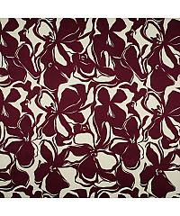 Verhees Pamučni saten Cvjetovi | tanji | bordo | 100%CO 03146.009