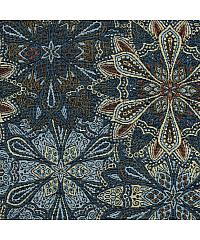 Verhees Jacquard Ornamentalno cvijeće | plava | 80%PL / 20%CO 03333.001