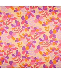 Verhees Pamučni saten Cvjetna livada | tanji | marelica | 100%CO 05450.003