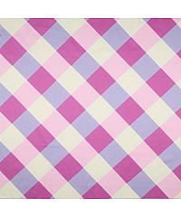 Verhees Pamučni saten Maksi karo | tanji | lila | 100%CO 05451.001