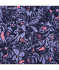 Verhees Pamučni saten Cvjetno | tanji | tamnoplava | 100%CO 05203.003
