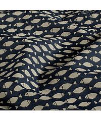 Nooteboom Batist batik Ribice | indigo | 100%CO 23356.006