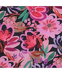 Verhees Pamučni saten Cvjetni | tanji | plava | digitalni tisak | 100%CO 05051.003