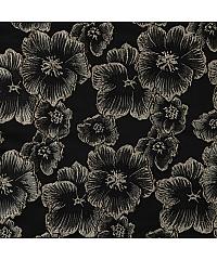 Verhees Jacquard Noć u cvijeću | crna | 100%PL 03813.001