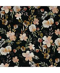 Verhees GOTS Tetra Krhko cvijeće | crna | digitalni tisak | 100%CO 09130.010