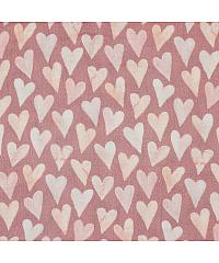 Verhees GOTS Tetra Srca | stara roza | digitalni tisak | 100%CO 09270.001