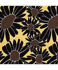 Nooteboom Viskoza s lanom Cvijeće | žuta | 70% VI / 30% Li 19140.034