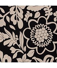 Nooteboom Viskoza s lanom Cvjetni obrisi | crna | 70% VI / 30% LI 19149.069