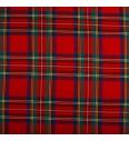 Tkanina za odijela Škotski karo | crvena | 80%PL / 18%VI / 2%EL