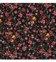 Krep Blagdansko cvijeće | crna | 100%VI