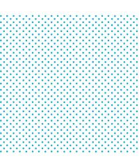 MAKOWER Patchwork tkanina Turquoise on white | 110cm 830/WT