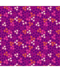 MAKOWER Patchwork tkanina Pink Star | 110cm 2394/P