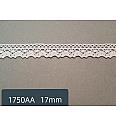 Heklana čipka | pamuk | bijela | 17mm