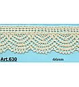 Heklana čipka | pamuk | lanena | 42 mm
