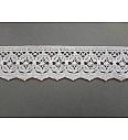 Heklana čipka | pamuk | bijela | 45 mm