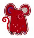 Prišivak Crveni miš 