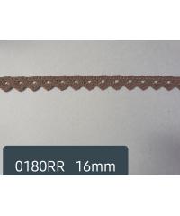 ČIP BOHINJ Heklana čipka | pamuk | smeđa | 18mm 0180RR