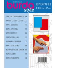 BURDA Kopirni papir BURDA | crvene i plave boje | 83x57cm | 2 kom 501040