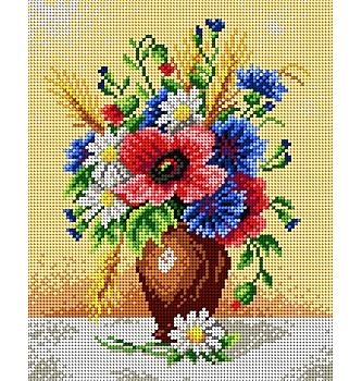 Goblen Poljsko cvijeće u vazi | 24x30 cm