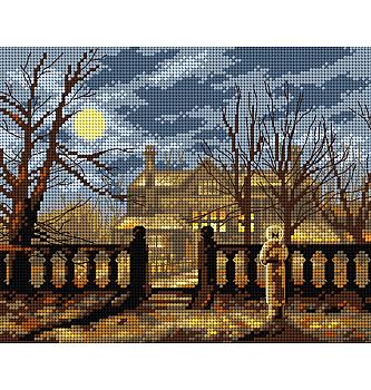 Goblen Silueta ispred kuće | 24x30 cm