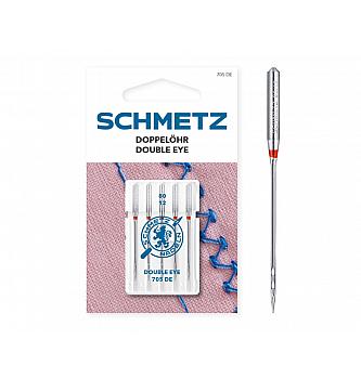 Strojne igle SCHMETZ sa dvojnim ušicom| 80 | 5 kom