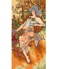 ORCHIDEA Goblen  Jesen | Alphonse Mucha | 35x70cm 2605Q