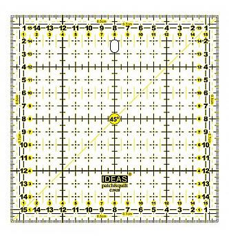 Ravnalo za patchwork | 15x15cm