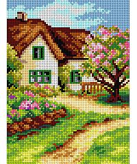 ORCHIDEA Goblen Kuća u cvijeću | 24x30 cm 2832F