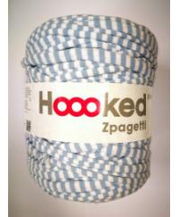 HOOOKED Mixed Zpagetti | 120m (cca. 850g) | bijele i svijetloplave linije ZP001-27-249