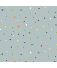 MAKOWER Patchwork tkanina Multi star grey | 110cm 2274/S