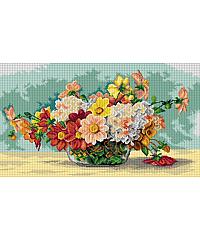 ORCHIDEA Goblen Buket dalija | Paul de Longpre | 40x70 cm 3086R