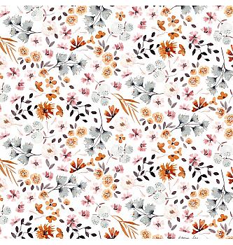 GOTS Jersey Proljeće | bijela | digitalni tisak | 95%CO / 5%EL