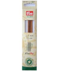 PRYM Igle za pletenje kratke Natural | 15cm | 2,5mm 223131