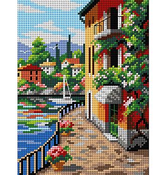 Goblen Kuća pokraj vode | 18x24 cm